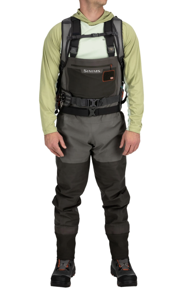 Simms Dry Creek Z Backpack, fully submersible and versatile for fishing and outdoor activities.